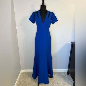 BCBGMaxazria Blue Formal Gown